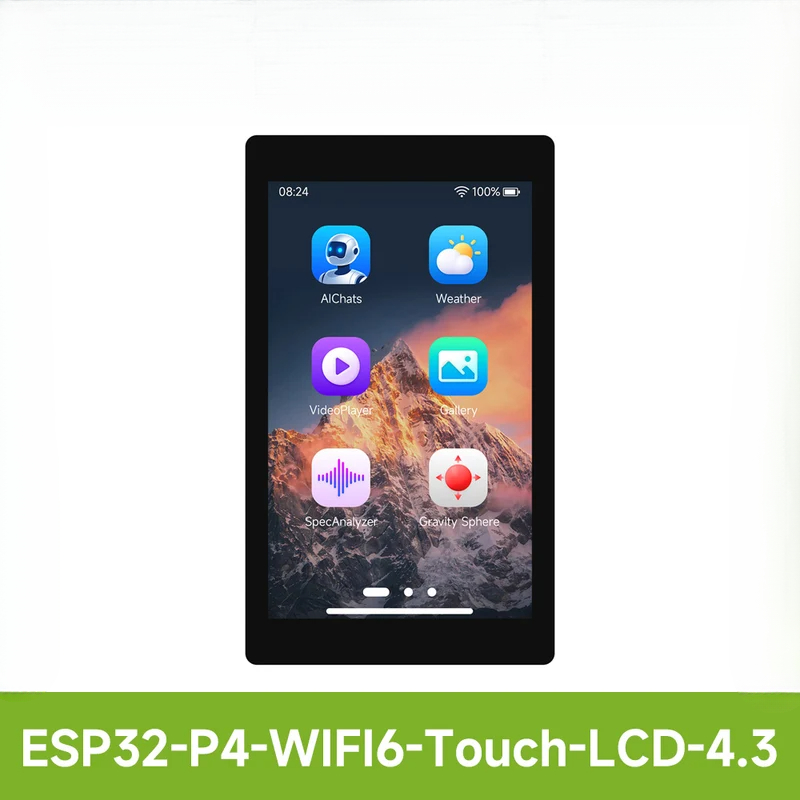 Esp32 P4 - لوحة تطوير Waveshare ESP32-P4-WIFI6 بشاشة 4.3