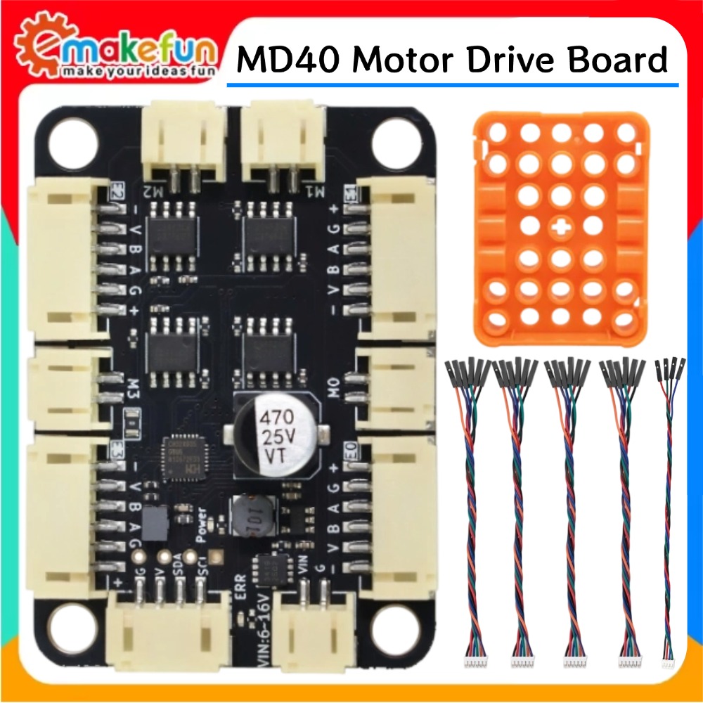 Esp32 Uart Module - وحدة مشفر/محرك تيار مستمر I2C بأربع