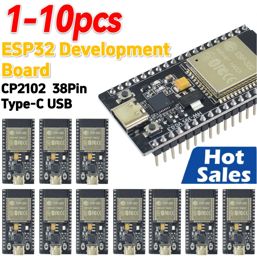 Esp32 Wifi Bluetooth Module - 1-10 قطع لوحة تطوير ESP32 مع