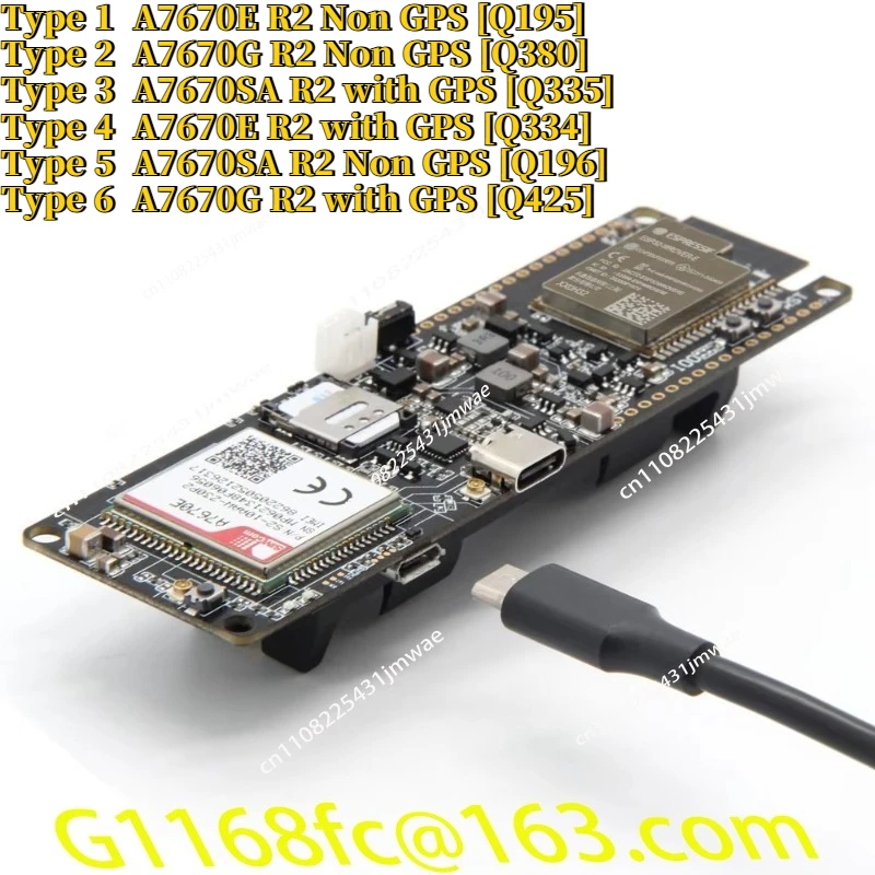 Esp32 Development Board - T-A7670G/E/SA R2 ESP32 4G LTE CAT1