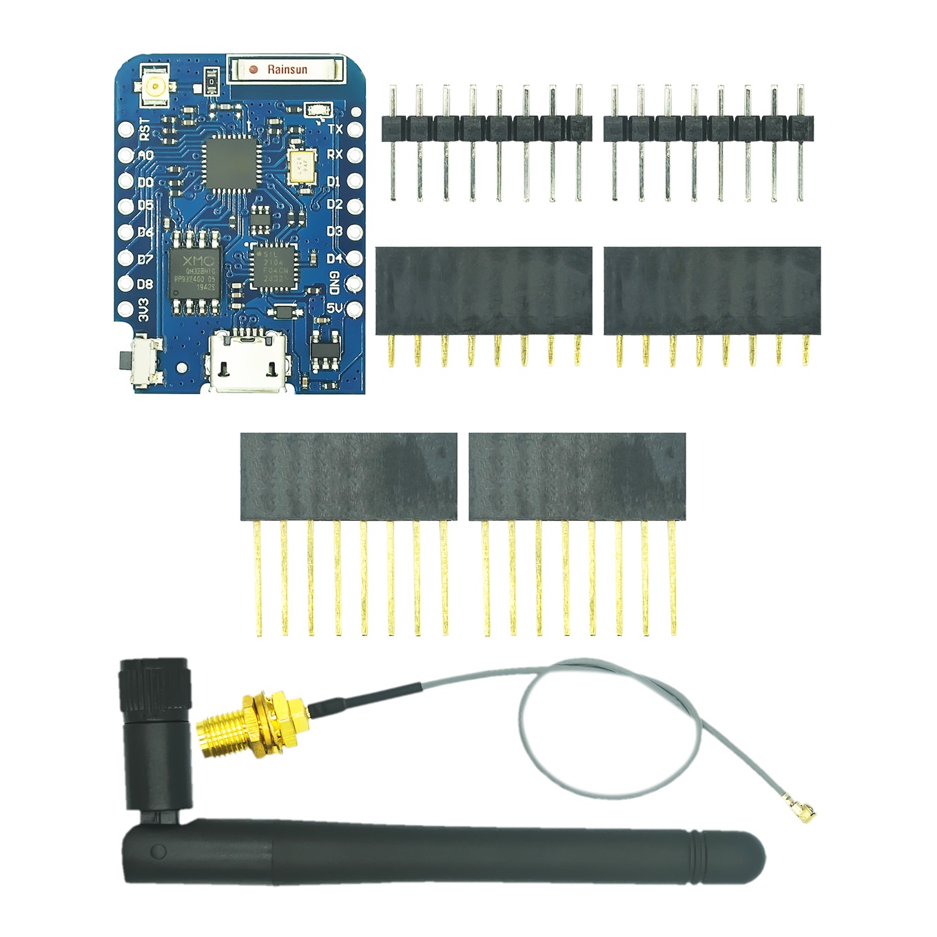 WEMOS-موصل هوائي خارجي ، لوحة  - مراجعة Esp8266 Nodemcu وسعره