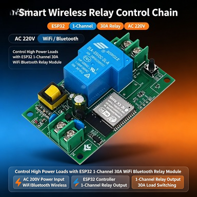 لوحة تطوير ESP32 AC 220V بقناة - مراجعة Espressif Esp32 وسعره