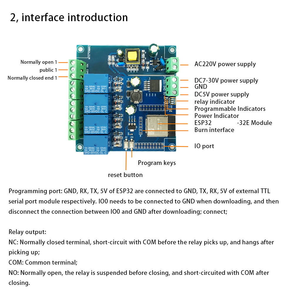 ESP32 لوحة تطوير التتابع التيا - مراجعة Esp32 Uart Module وسعره