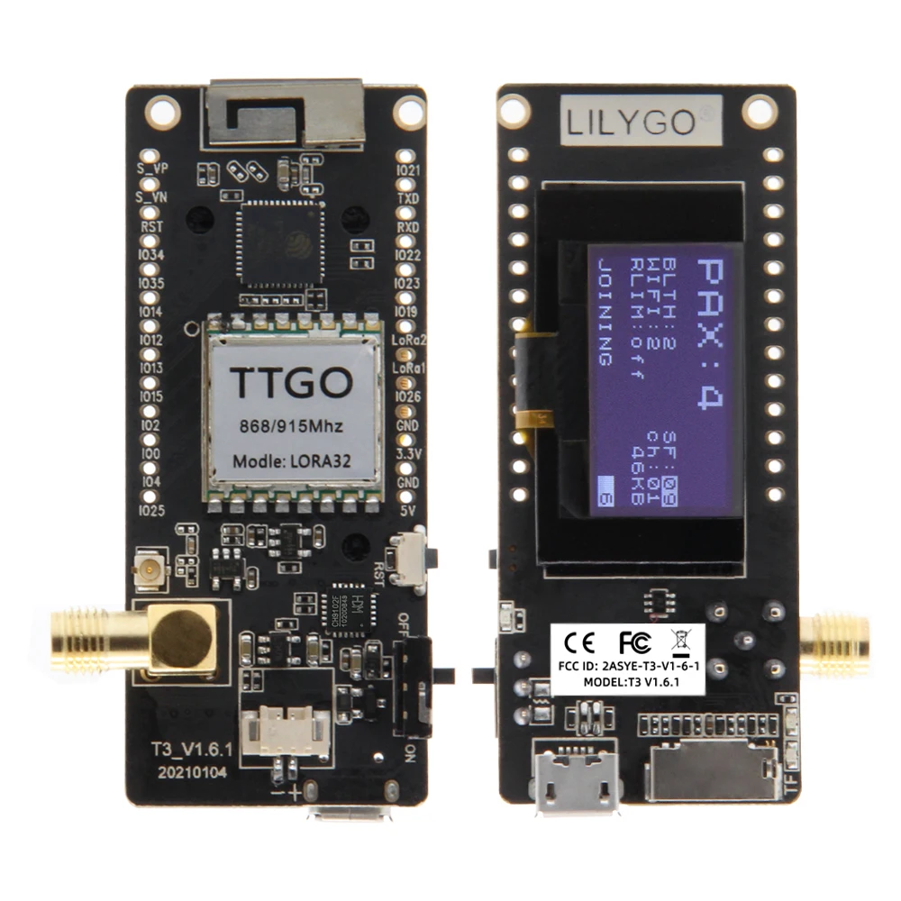 ليليجو ®   TTGO LoRa32 V2.1_1. - مراجعة Esp32 Wifi Bluetooth Module وسعره