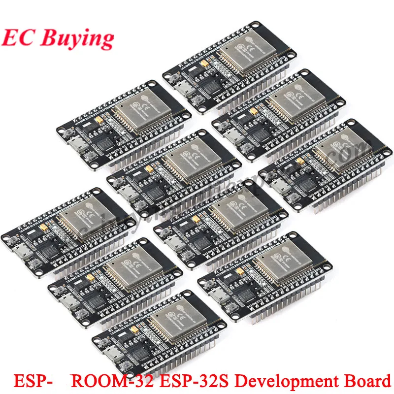 10 قطع/قطعة واحدة ESP32-WROOM- - مراجعة Esp32 Devkit وسعره