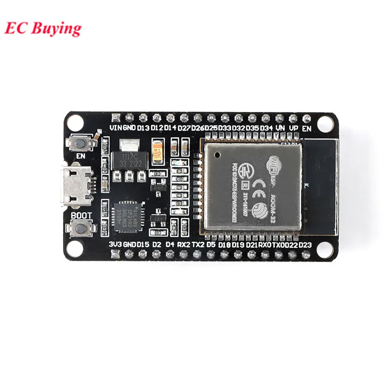 10 قطع/قطعة واحدة ESP32-WROOM- - مراجعة Esp32 Devkit وسعره