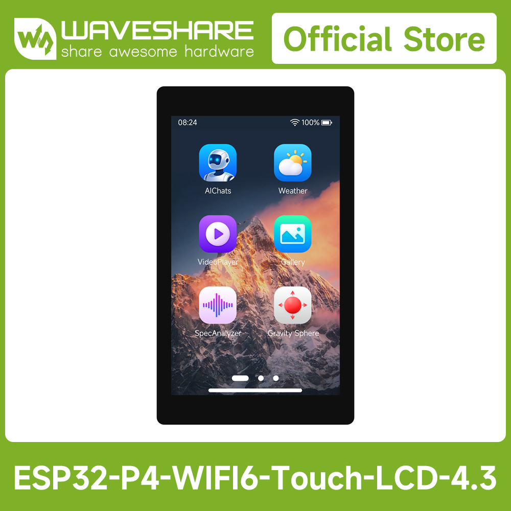 لوحة تطوير Waveshare ESP32-P4- - مراجعة Esp32 P4 وسعره