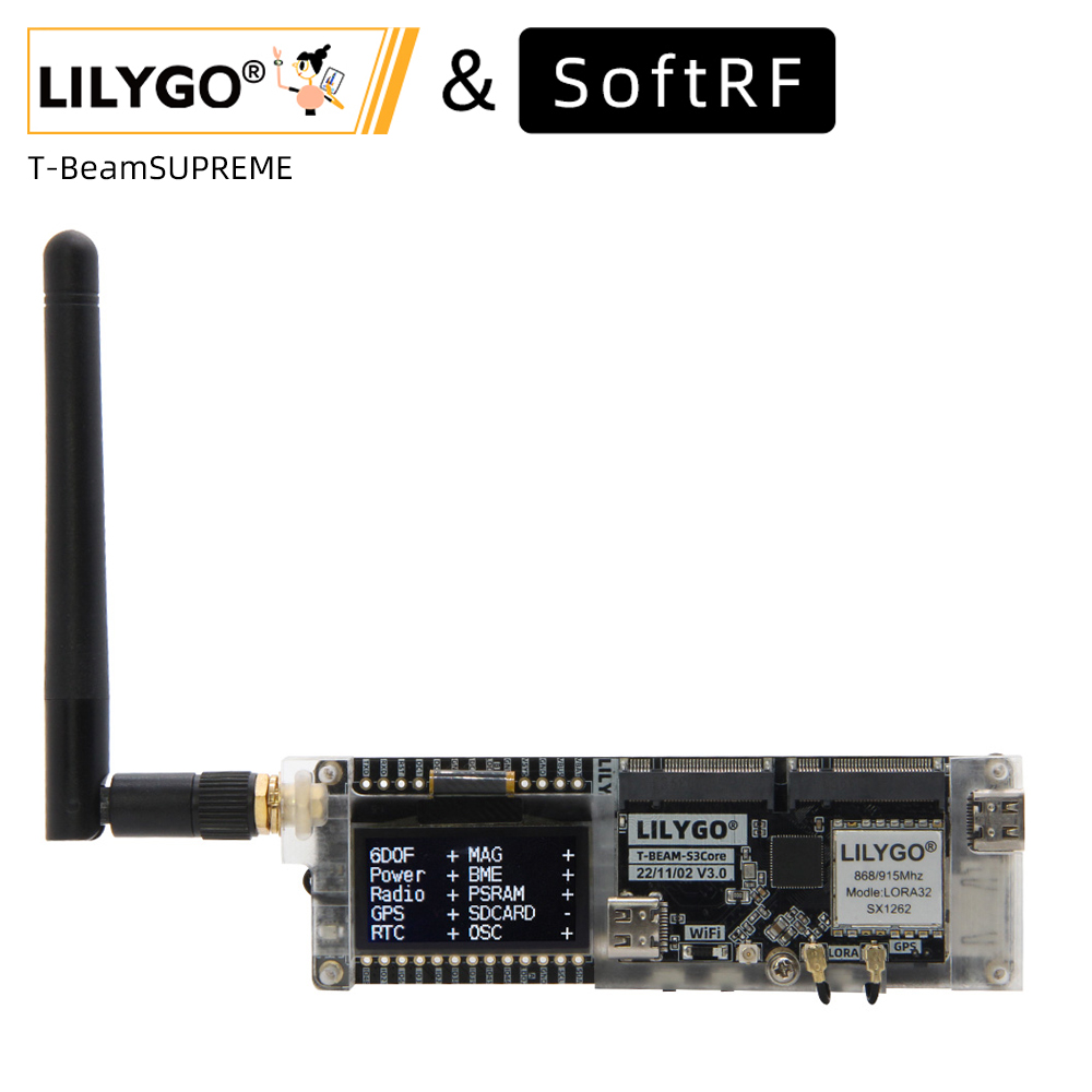 LILYGO® SoftRF T-Beam SUPREME  - مراجعة Esp32 Wifi Bluetooth Module وسعره